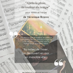 Après la pluie, la couleur du temps (harpe et violon)
